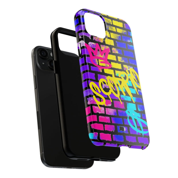 Scorpio Graffiti Wall Zodiac Tough Phone Case LavenderCeleste