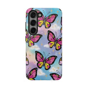 Retro Pop Art Butterfly Sky Tough Phone Case