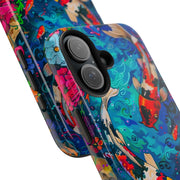 Vibrant Koi Pond Pop Art Tough Phone Case