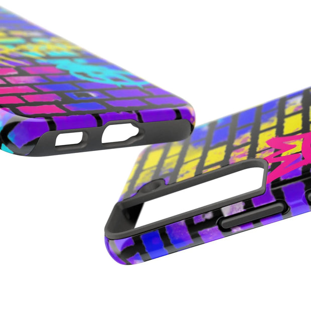 Sagittarius Graffiti Wall Zodiac Tough Phone Case LavenderCeleste