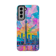 Toronto Pop Art Collage Skyline Tough Phone Case LavenderCeleste