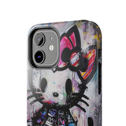 Goth Street Cat Pop Art Graffiti Tough Phone Case LavenderCeleste
