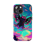 Mothman Tough Phone Case – Psychedelic Neon Cryptid Aesthetic - LavenderCeleste