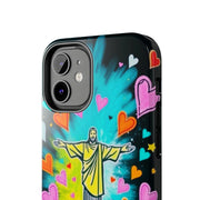 Rio de Janeiro Neon Pop Art Tough Phone Case LavenderCeleste