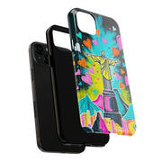 Rio de Janeiro Neon Pop Art Tough Phone Case LavenderCeleste
