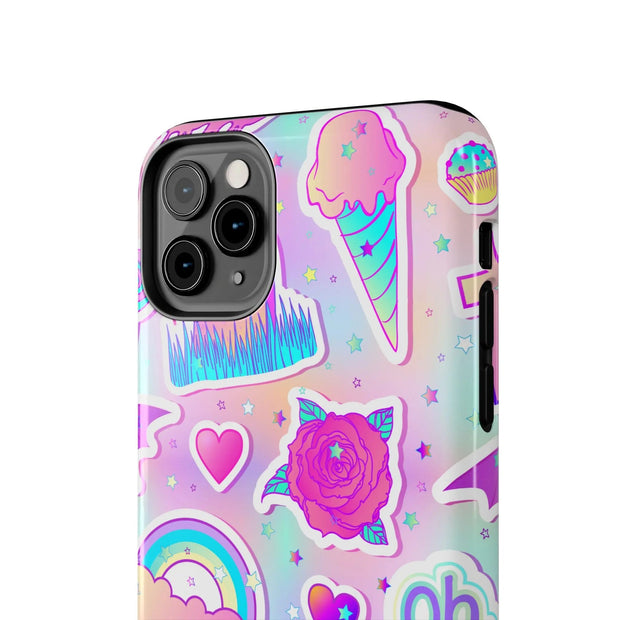 Pastel Goth Kawaii Graveyard Tough Phone Case LavenderCeleste