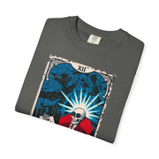 The Therapist Skeleton Tarot Comfort Colors Tee LavenderCeleste