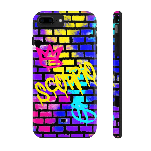 Scorpio Graffiti Wall Zodiac Tough Phone Case LavenderCeleste