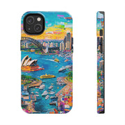 Sydney Collage Skyline Art Tough Phone Case LavenderCeleste