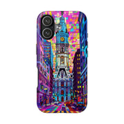 Philadelphia Pop Art Skyline Tough Phone Case LavenderCeleste