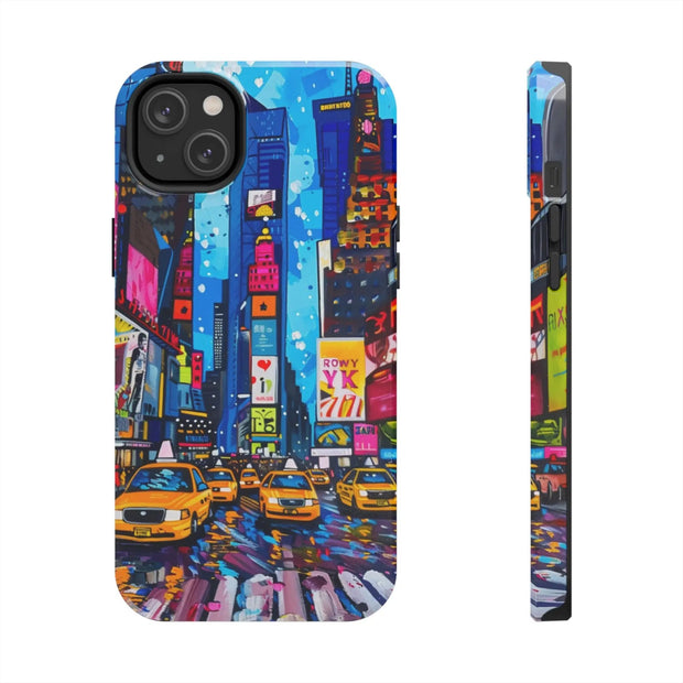 Times Square NYC Pop Art Tough Phone Case LavenderCeleste