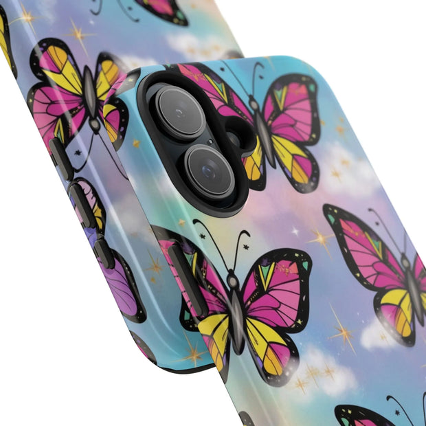 Retro Pop Art Butterfly Sky Tough Phone Case