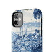 San Francisco Toile de Jouy Scenic Tough Phone Case LavenderCeleste