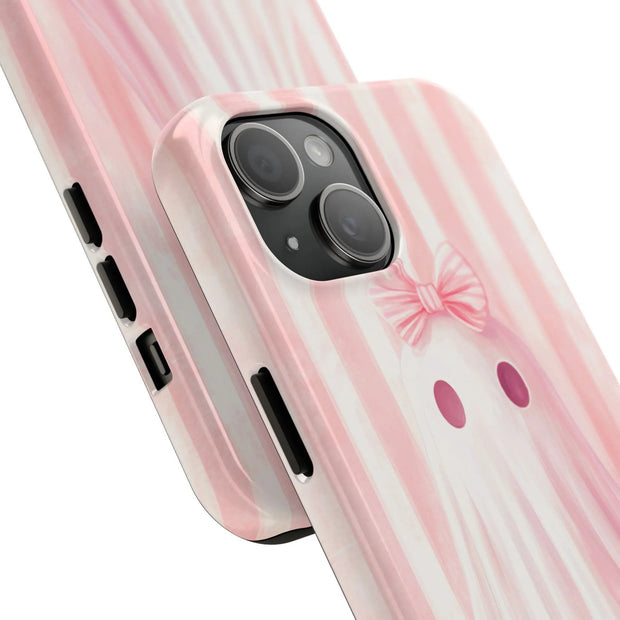 Pink Coquette Ghost Tough Phone Case - LavenderCeleste