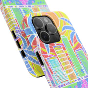 South Beach Miami Mosaic Art Tough Phone Case LavenderCeleste