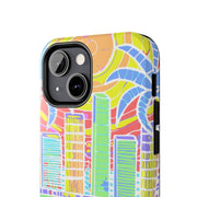 South Beach Miami Mosaic Art Tough Phone Case LavenderCeleste