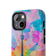 Toronto Pop Art Collage Skyline Tough Phone Case LavenderCeleste