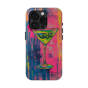Neon Martini Pop Art Tough Phone Case Printify