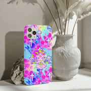 Pastel Goth Kawaii Baphomet Tough Phone Case LavenderCeleste