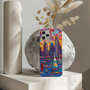 San Diego Skyline Pop Art Tough Phone Case LavenderCeleste