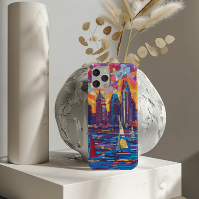 San Diego Skyline Pop Art Tough Phone Case LavenderCeleste
