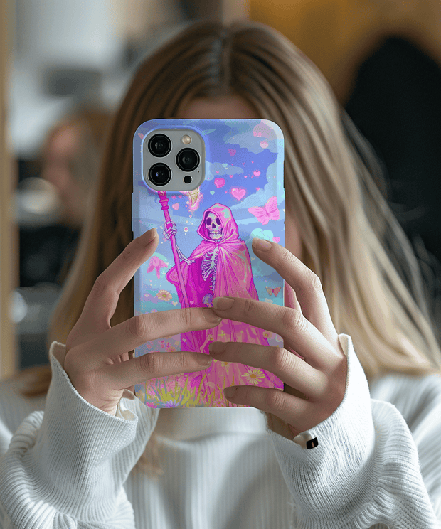 Neon Pastel Grim Reaper Aesthetic Tough Phone Case WOYC