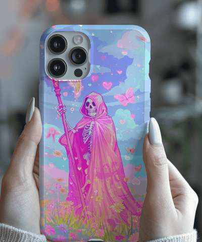 Neon Pastel Grim Reaper Aesthetic Tough Phone Case WOYC
