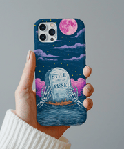 Still Pissed Pastel Goth Skeleton Moon Tough Phone Case WOYC