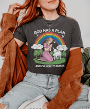 God Has a Plan and I’m Here to Ruin It Funny Comfort Colors T-Shirt Comfort Colors