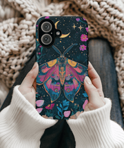 Mystical Moth Under Moon Tough Phone Case WOYC