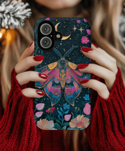 Mystical Moth Under Moon Tough Phone Case WOYC