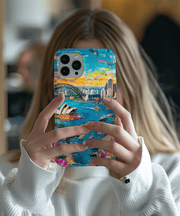 Sydney Collage Skyline Art Tough Phone Case LavenderCeleste