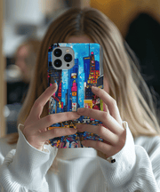 Times Square NYC Pop Art Tough Phone Case LavenderCeleste