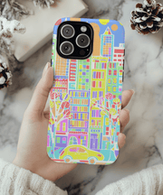 Upper East Side Pastel City Tough Phone Case LavenderCeleste