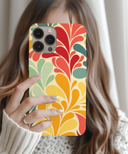 Vintage Retro 70s Abstract Groovy Tough Phone Case LavenderCeleste