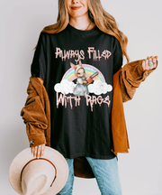 Always Filled With Rage Funny Bunny Cottagecore Comfort Colors T-Shirt Comfort Colors 1717