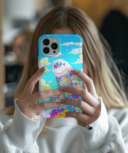 Rainbow Yeti Psychedelic Pastel Aesthetic Tough Phone Case LavenderCeleste