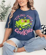Toking and Croaking Funny Frog Comfort Colors Tee Comfort Colors 1717