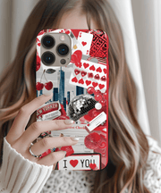 New York Love Collage Tough Phone Case LavenderCeleste
