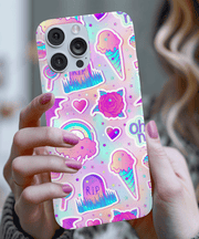 Pastel Goth Kawaii Graveyard Tough Phone Case LavenderCeleste