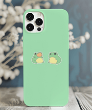 Chill Frogs on Mint Aesthetic Tough Phone Case LavenderCeleste