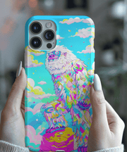 Rainbow Yeti Psychedelic Pastel Aesthetic Tough Phone Case LavenderCeleste