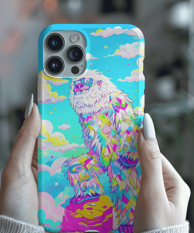 Rainbow Yeti Psychedelic Pastel Aesthetic Tough Phone Case LavenderCeleste