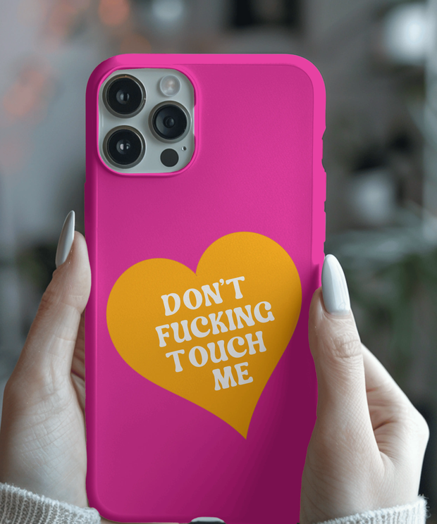 Don’t F***ing Touch Me Tough Phone Case LavenderCeleste