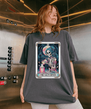 The Salty Bitch Skeleton Tarot Comfort Colors Tee LavenderCeleste