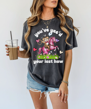 You’ve Yee’d Your Last Haw Funny Cowboy Cat Tee LavenderCeleste