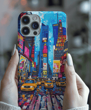 Times Square NYC Pop Art Tough Phone Case LavenderCeleste