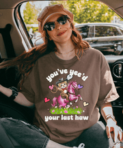 You’ve Yee’d Your Last Haw Funny Cowboy Cat Tee LavenderCeleste
