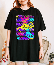 Taurus Graffiti Crown Street Art Comfort Colors Tee LavenderCeleste