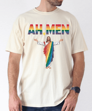 Ah Men Rainbow Faith Parody Pride Comfort Colors Shirt Comfort Colors 1717